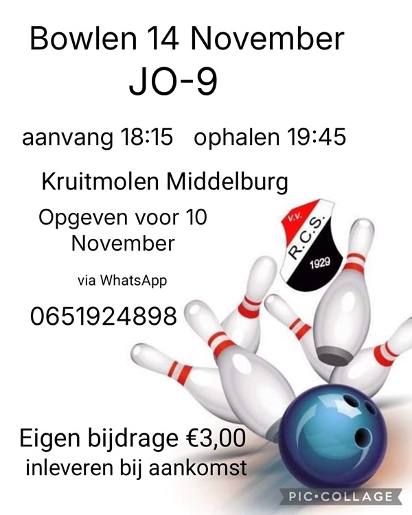 Bowlen voor de JO9-teams