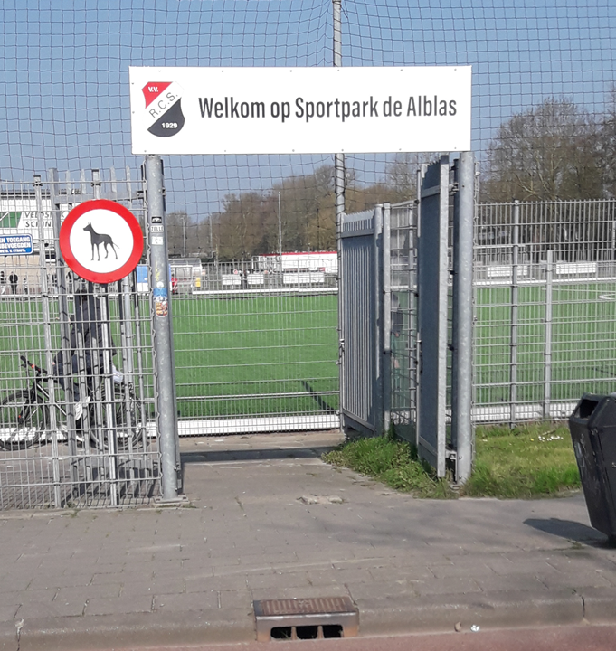 Nieuw welkomstbord bij ons sportpark