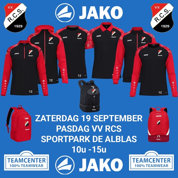 Pasdag RCS kleding zaterdag 19-september-2026